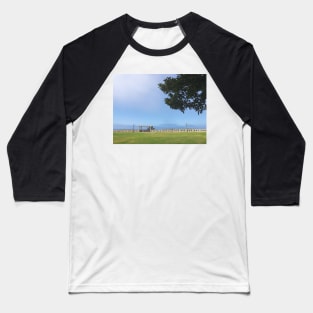 Hazy Skies Overlooking Cliffs at Point Fermin, CA Baseball T-Shirt